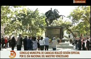 Ediles del Concejo Municipal de Caracas conmemoran el Día del Maestro en sesión especial