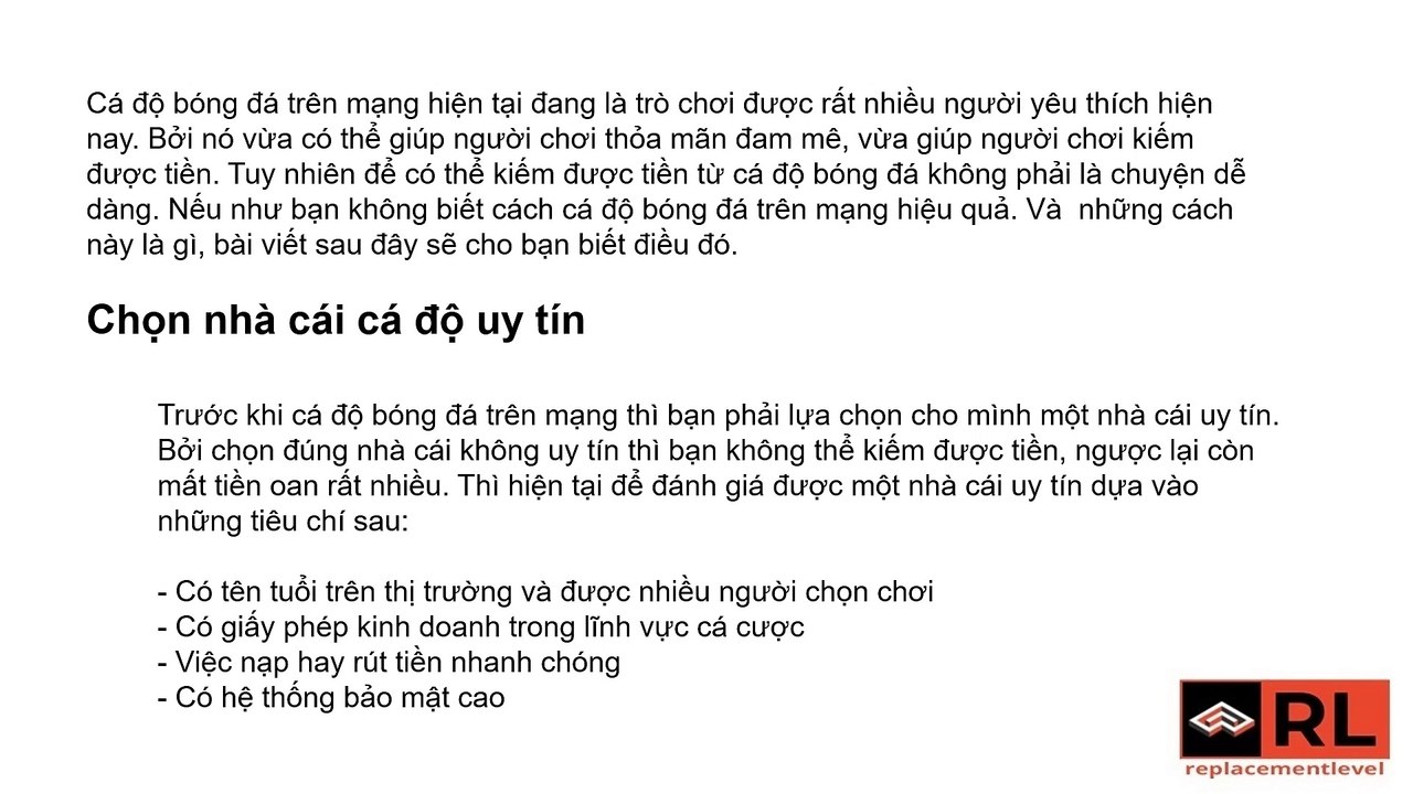 Những cách cá độ bóng đá trên mạng hiệu quả nhất hiện nay