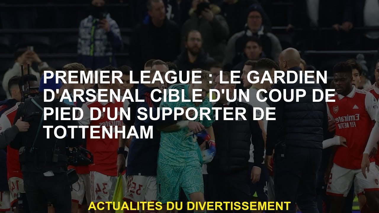 Premier League: Le gardien d'Arsenal cible un coup de pied d'un partisan de Tottenham
