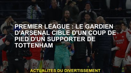 Premier League: Le gardien d'Arsenal cible un coup de pied d'un partisan de Tottenham