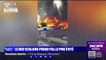 Un bus scolaire prend feu en plein coeur de Nîmes, 10 enfants évacués à temps