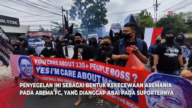 Kecewa Kasus Kanjuruhan, Aremania Geruduk dan Segel Kantor Arema FC