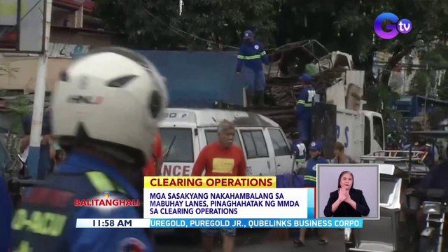Mga sasakyang nakahambalang sa mabuhay lanes, pinaghahatak ng mmda sa clearing operations | BT