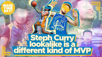 Steph Curry lookalike is a different kind of MVP | Make Your Day