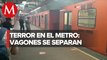 Se separan vagones en Línea 7 del Metro de CdMx; suspenden servicio de Tacuba a Tacubaya