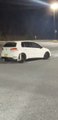 Guy Damages Car Attempting to Drift With Makeshift Skid Board