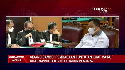 Terdakwa Kuat Maruf Dituntut 8 Tahun Penjara