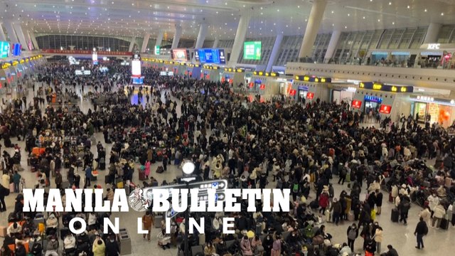 Chinese travellers at train station for first Lunar New Year without Covid restrictions