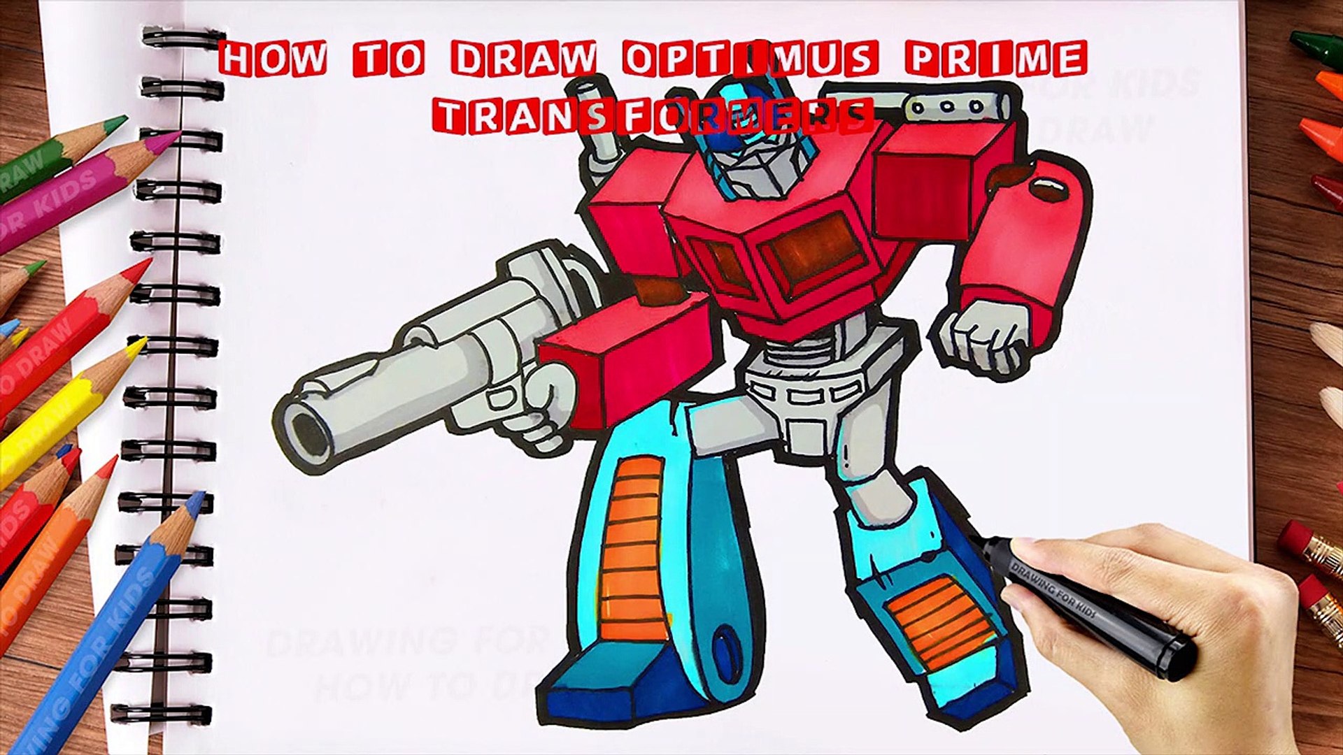 How to Draw Optimus Prime, image size:1920x1080