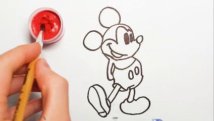 How to draw Mickey Mouse