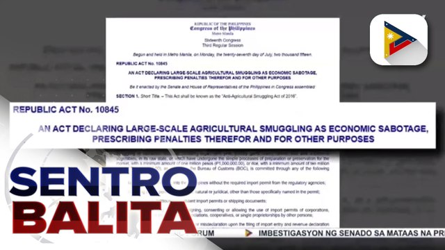 Pres. Ferdinand R. Marcos Jr., target paigtingin ang paglaban smuggling