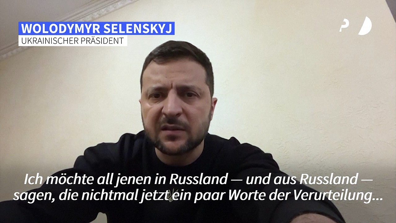Selenskyj verurteilt nach Angriff in Dnipro 'feiges Schweigen' der Menschen in Russland