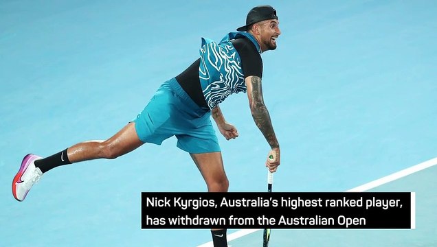 Breaking News - Nick Kyrgios withdraws from Australian Open