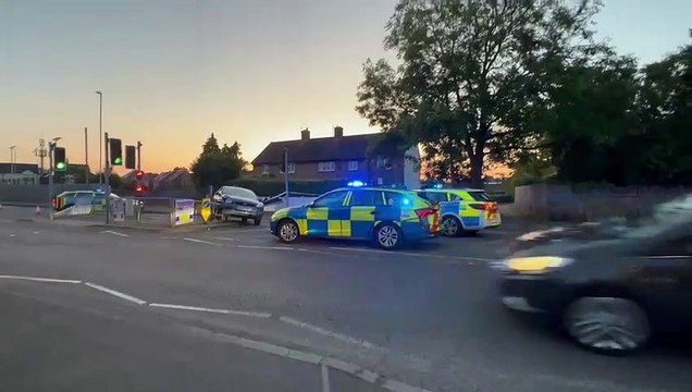 Road traffic collision in Wellingborough Road