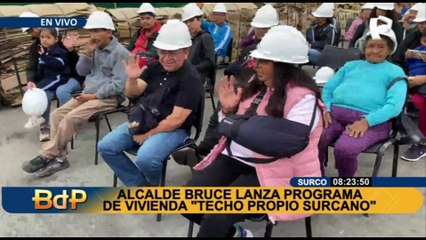Alcalde Carlos Bruce lanza programa de vivienda “Techo Propio Surcano”
