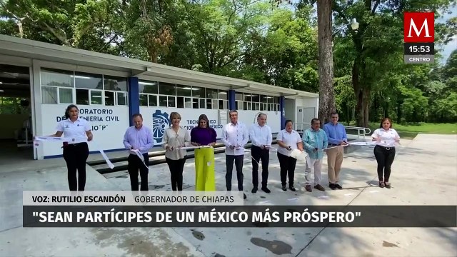 Gobernador de Chiapas inaugura espacios educativos del Instituto Tecnológico de Tapachula