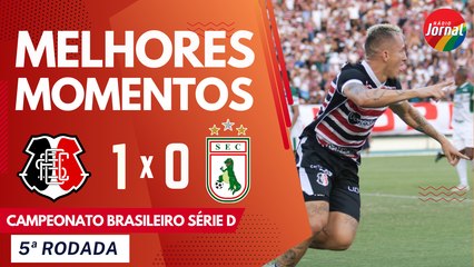 SANTA CRUZ 1 X 0 SOUSA - MELHORES MOMENTOS - SÉRIE D - 03 06 2023
