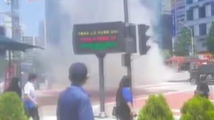 분당 시내 달리던 승용차에서 불...인명 피해 없어 / YTN