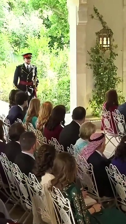 أبرز لحظات عقد قران ولي العهد الأردني والآنسة رجوة
