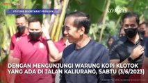 Kaesang dan Istri Dampingi Jokowi di Warung Kopi Klotok