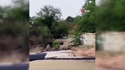 Selin ikinci defa çökerttiği yolda facia ucuz atlatıldı