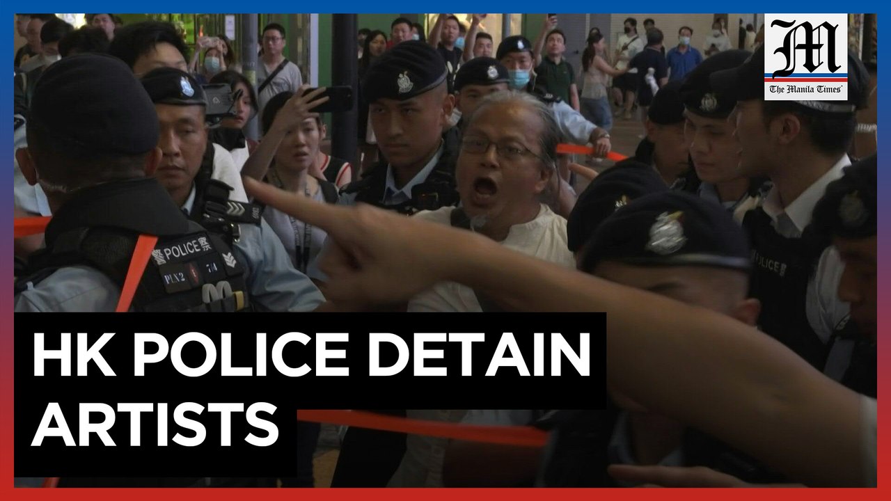 Hong Kong police detain artists on eve of Tiananmen anniversary