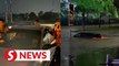 Woman trapped in car in Klang flash flood