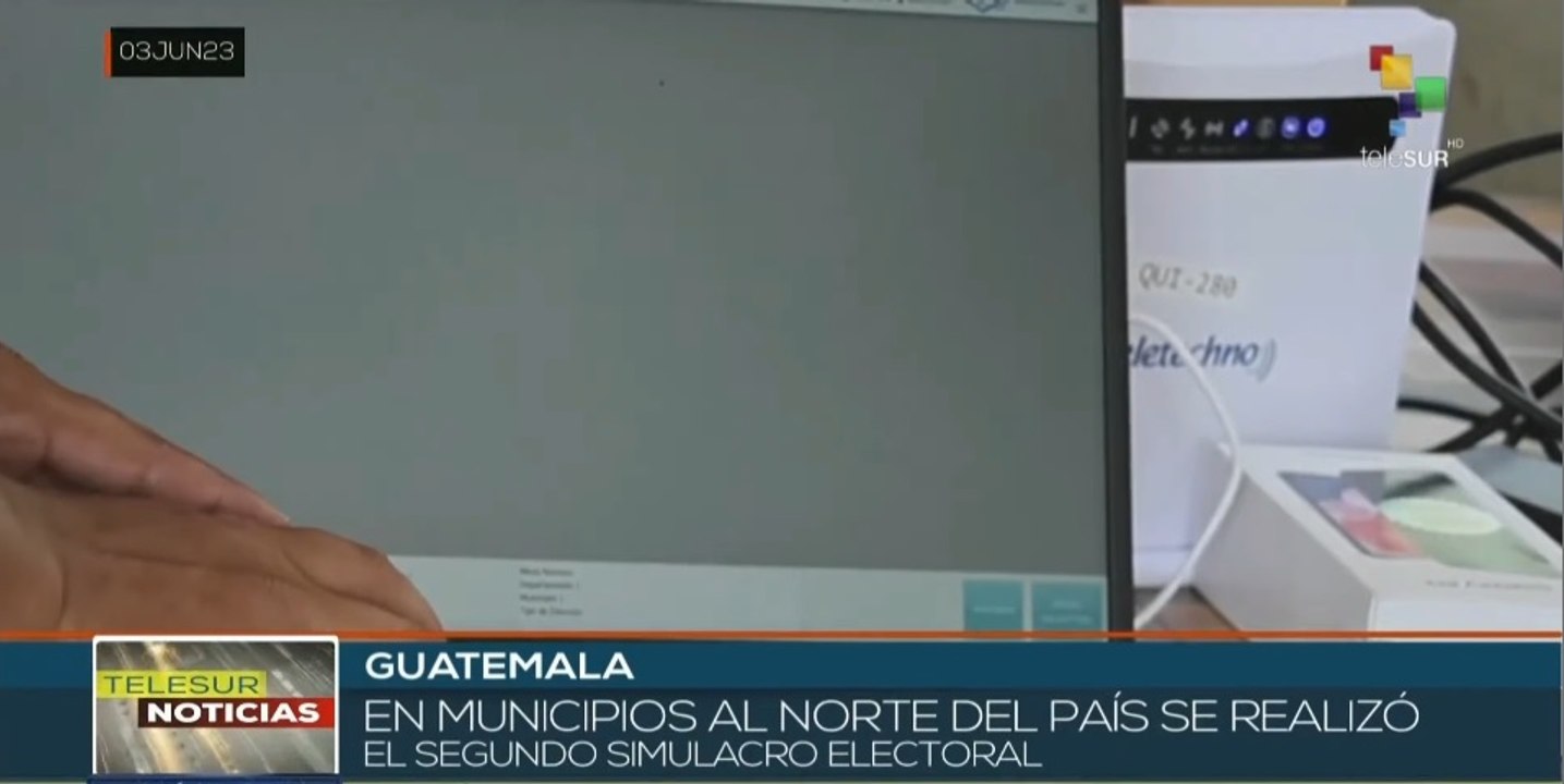 Autoridades guatemaltecas realizan segundo simulacro electoral