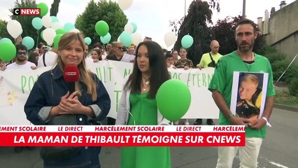 Marche blanche hier à Montbrison après le suicide de Thibault, 10 ans, qui s’est donné la mort au domicile familial, le 29 avril dernier, dans un contexte de harcèlement scolaire
