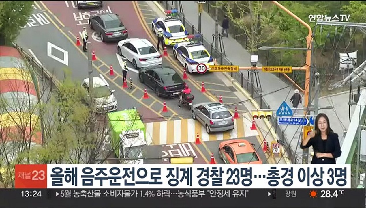 올해 음주운전으로 징계 경찰 23명…총경 이상 3명