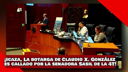 ¡VEAN! ¡Icaza, La botarga de Claudio X. González es callado por la senadora Sasil de la 4T!