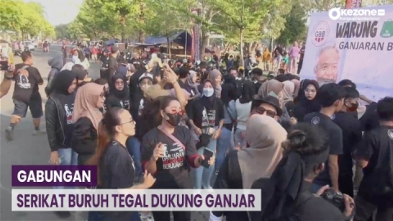 Dukung Ganjar sebagai Capres 2024, Gabungan Serikat Buruh Berkumpul di Tegal