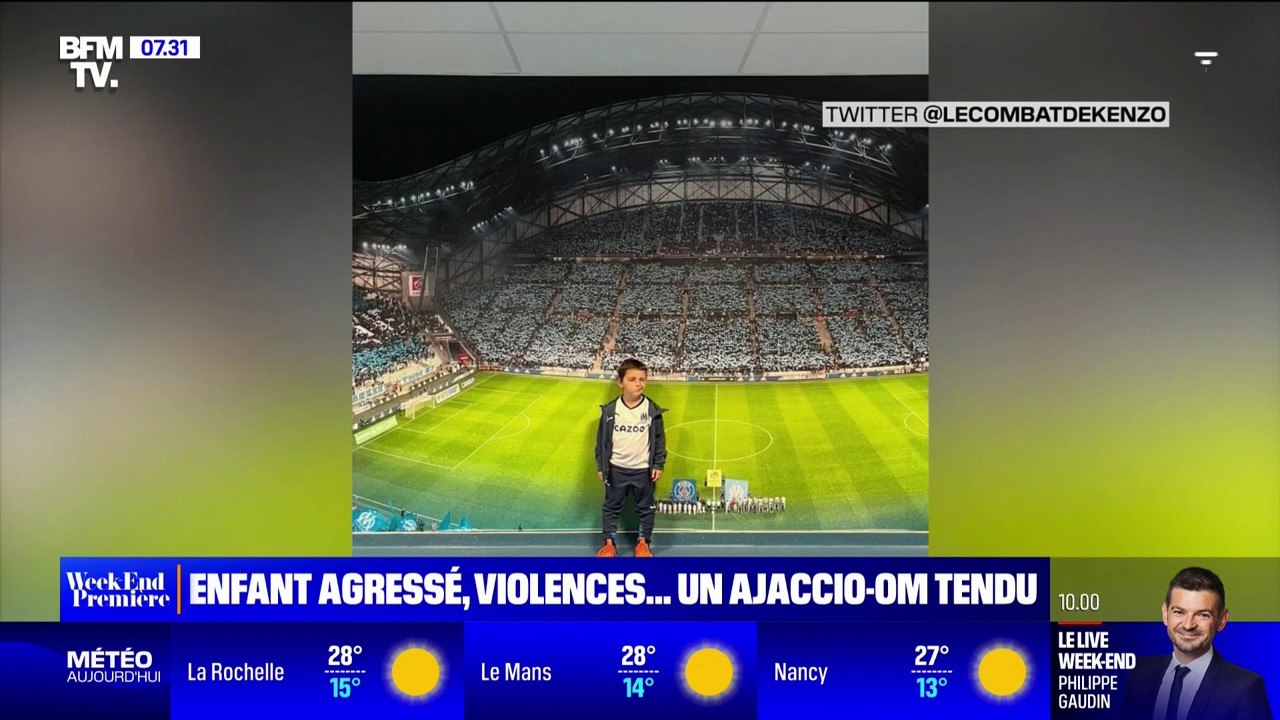 Kenzo, 8 ans, atteint d'un cancer du cerveau et supporter de l'OM, agressé par des supporters d'Ajaccio