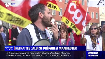 Réforme des retraites: à Albi, on se prépare à manifester
