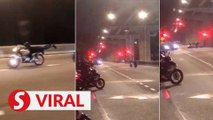 Footage of 'mat rempit' hitting car in Penang goes viral