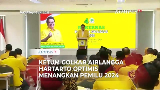 Ketum Golkar Airlangga Hartarto Optimis Menangkan Pemilu 2024