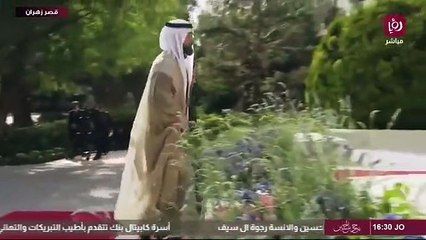 الأمير هاشم وزوجته الأميرة فهده ️في زفاف الأمير الحسين