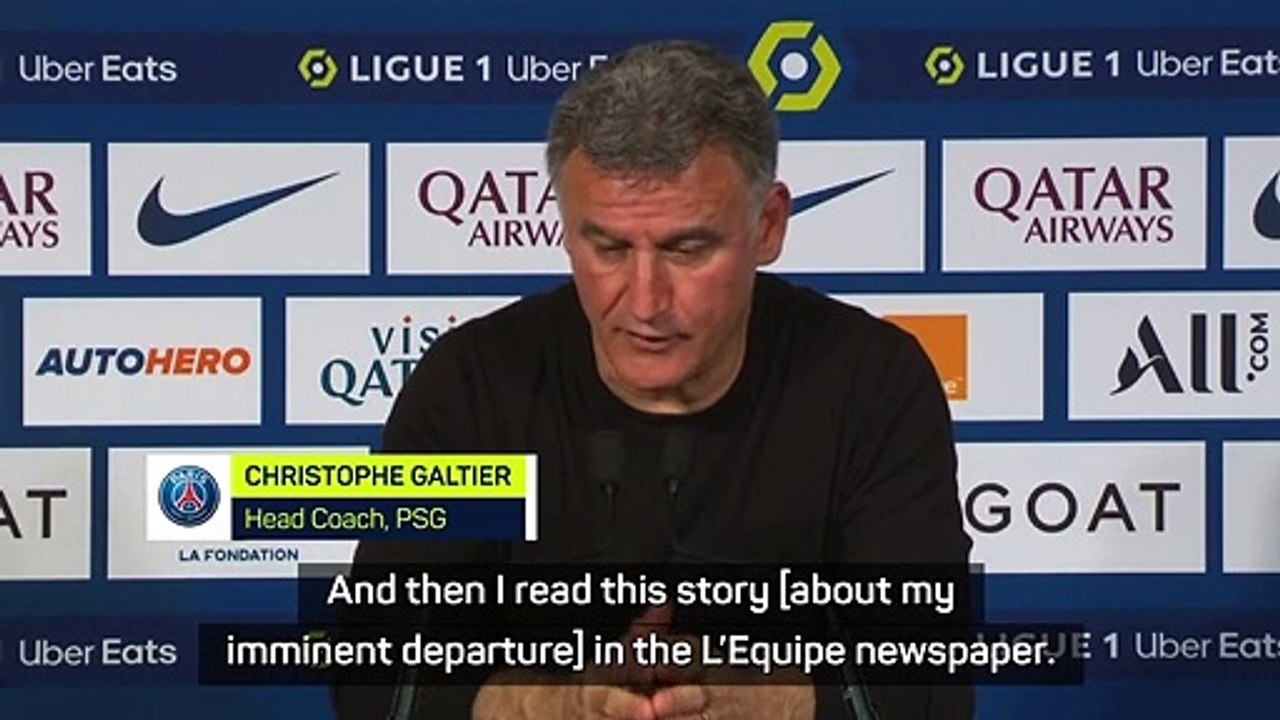 Galtier's future uncertain as PSG end season in defeat