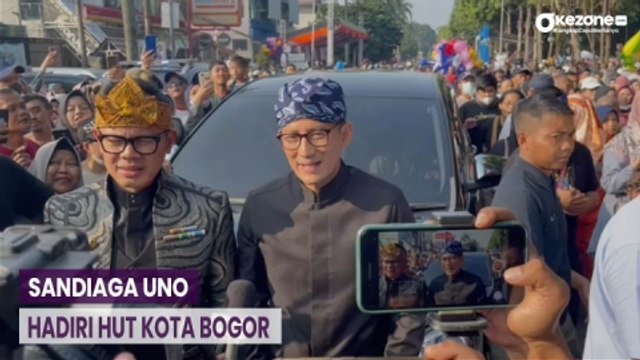 Hadiri Hari Jadi Bogor ke-541, Sandiaga: 20 Persen Wisatawan Jawa Barat ke Kota Bogor