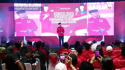 [FULL] Pidato Ganjar di Konsolidasi Bersama PDI-P Jakarta: Jadi Slonong Boy hingga Gaet Gen Z!