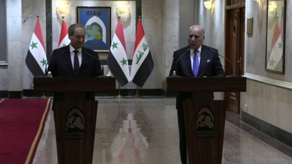 مؤتمر صحفي لوزير الخارجية السوري ونظيره العراقي في بغداد