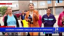 Asesinan a hombre cerca a caseta de serenazgo en El Agustino: Vecinos piden más seguridad en la zona