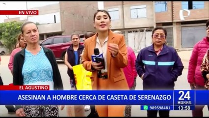 Asesinan a hombre cerca a caseta de serenazgo en El Agustino: Vecinos piden más seguridad en la zona