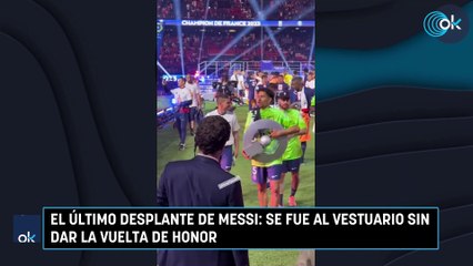 El último desplante de Messi: se fue al vestuario sin dar la vuelta de honor