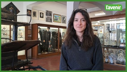 Jeanne Delmotte, nouvelle conservatrice du MUFIM (Musée de Folklore et des Imaginaires, Tournai)