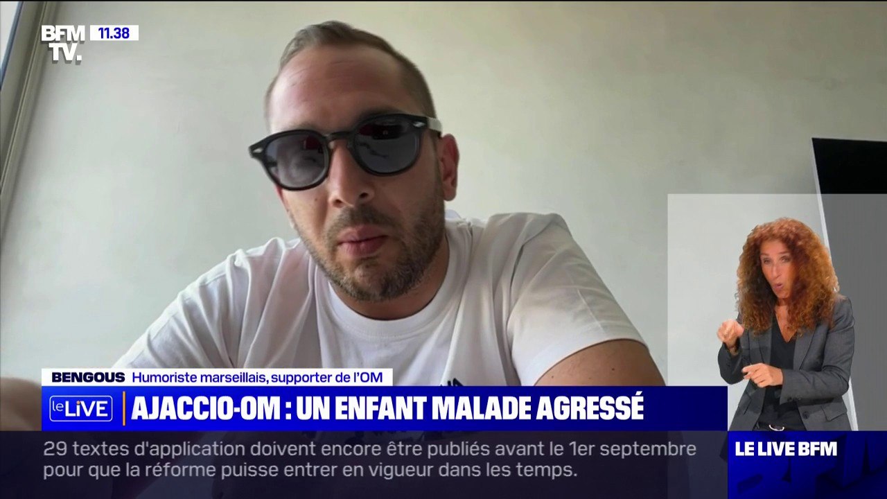 Enfant malade agressé lors d'Ajaccio-OM: la maman "était dans un état second", selon l'humoriste marseillais Bengous
