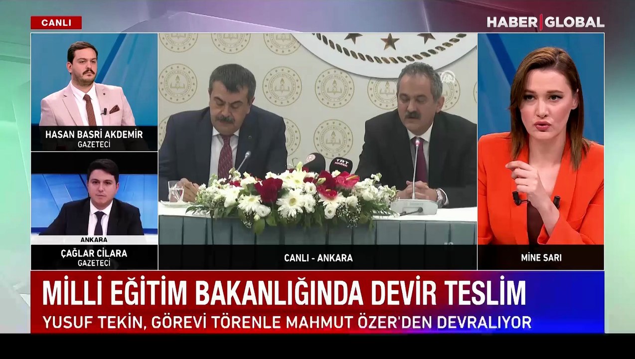 Yusuf Tekin, görevi Milli Eğitim Bakanı Mahmut Özer'den devraldı