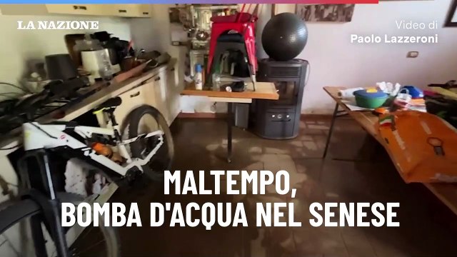 Maltempo, bomba d'acqua nel Senese