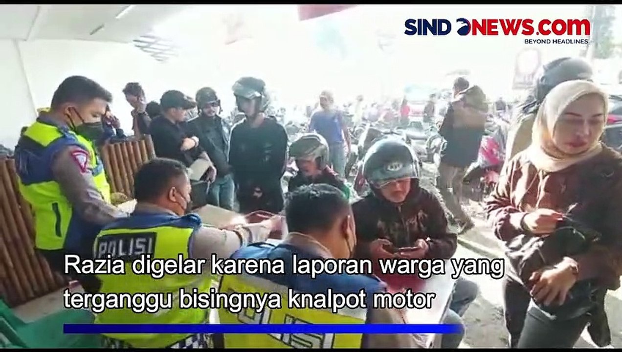 Polisi Amankan Moge dan Ratusan Motor Knalpot Bising  di Lembang