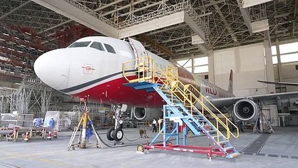 Xiamen'deki uçak bakım merkezi 100. yabancı uçağı ağırladı